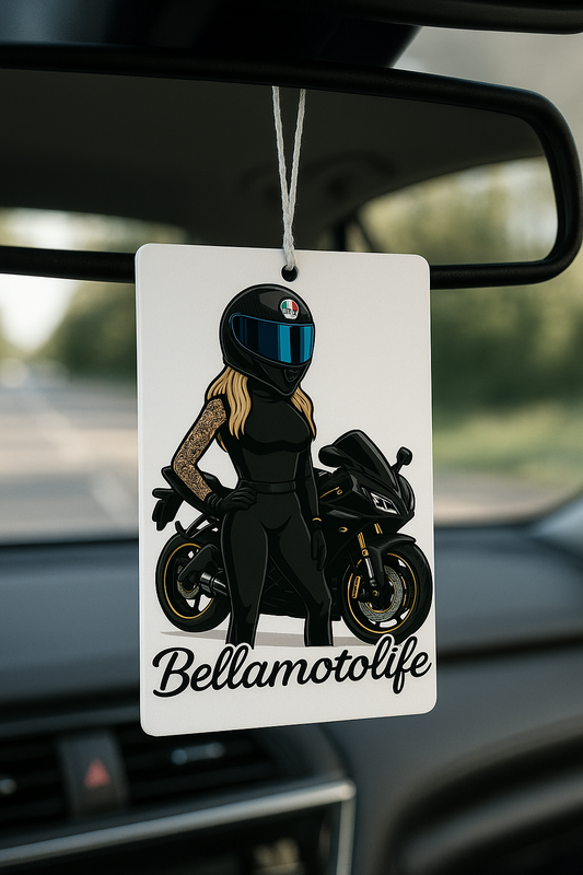 Bellamotolife Air Freshener – Black Bike Babe